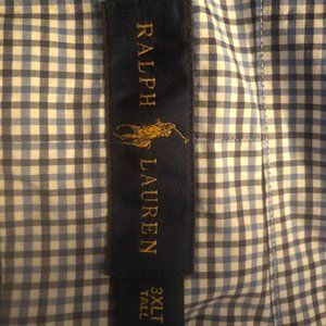 Ralph Lauren Polo 3XLT Plaid Short Sleeve Shirt